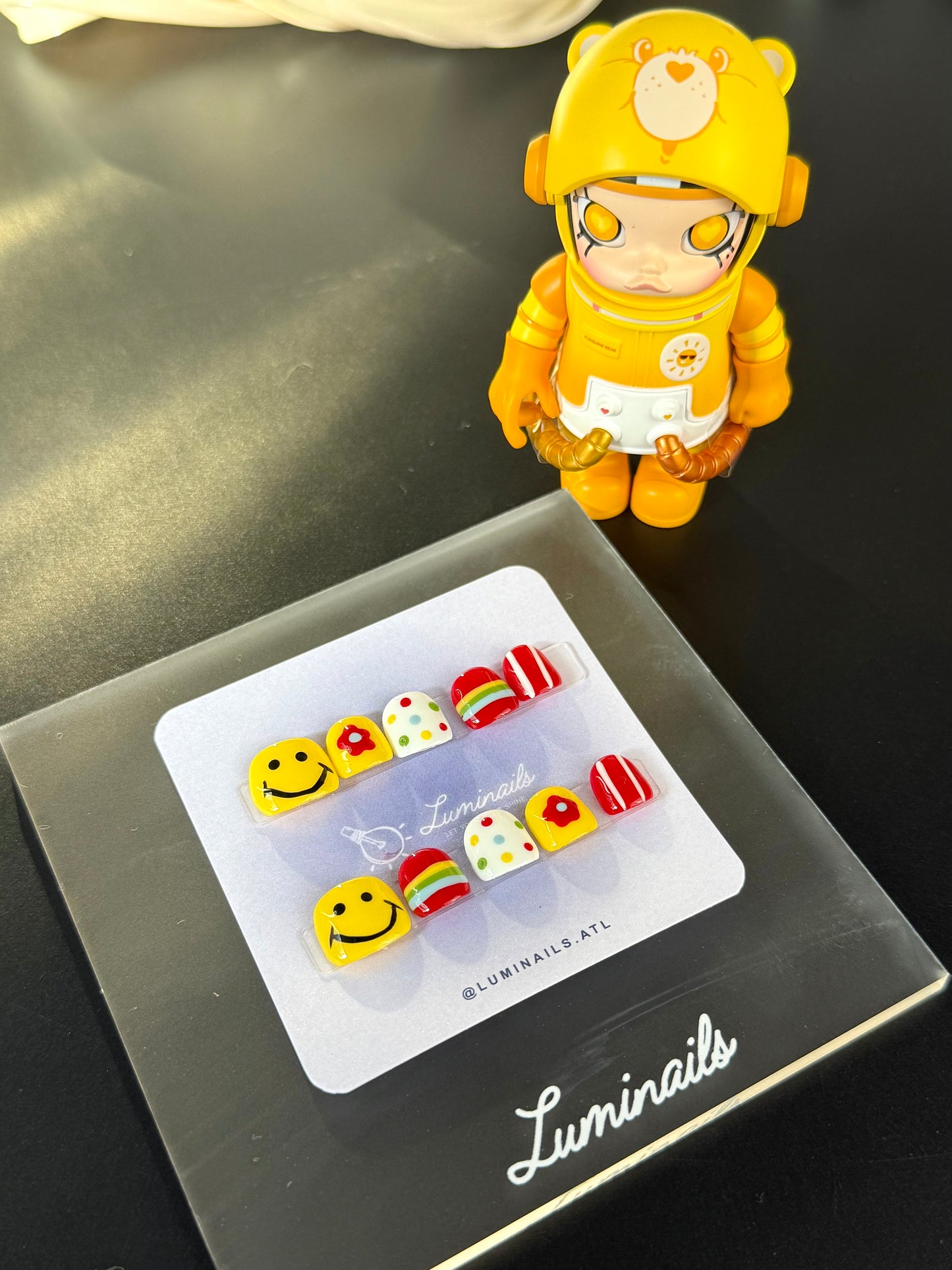 Rainbow Smile BB Nails