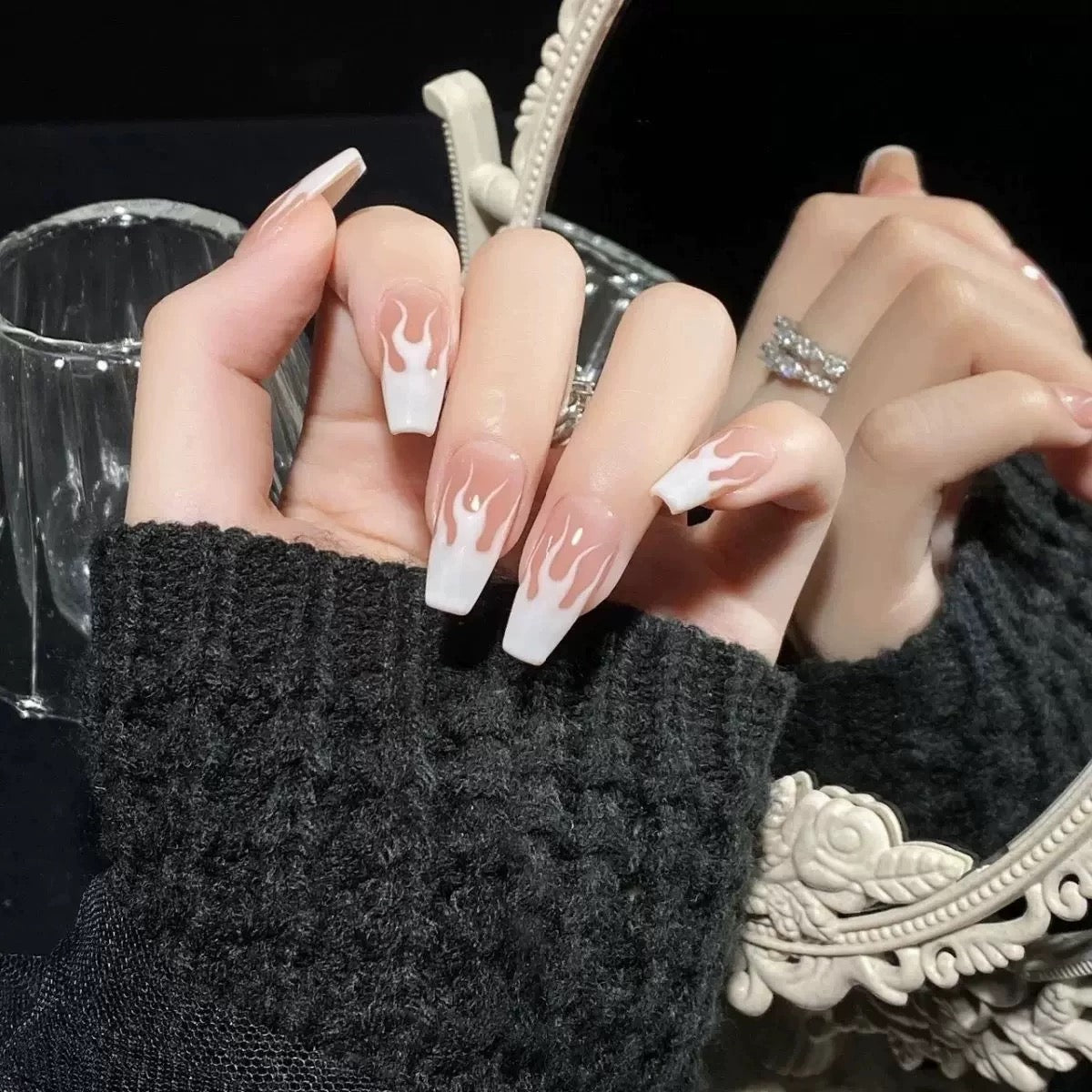 Luminous Flame Nails