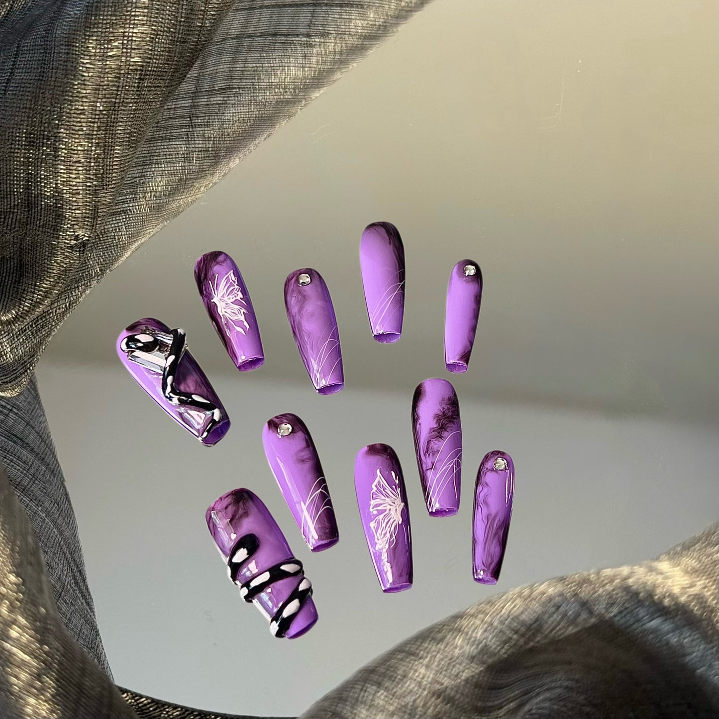 Purple Enchantress Nails