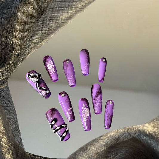 Purple Enchantress Nails