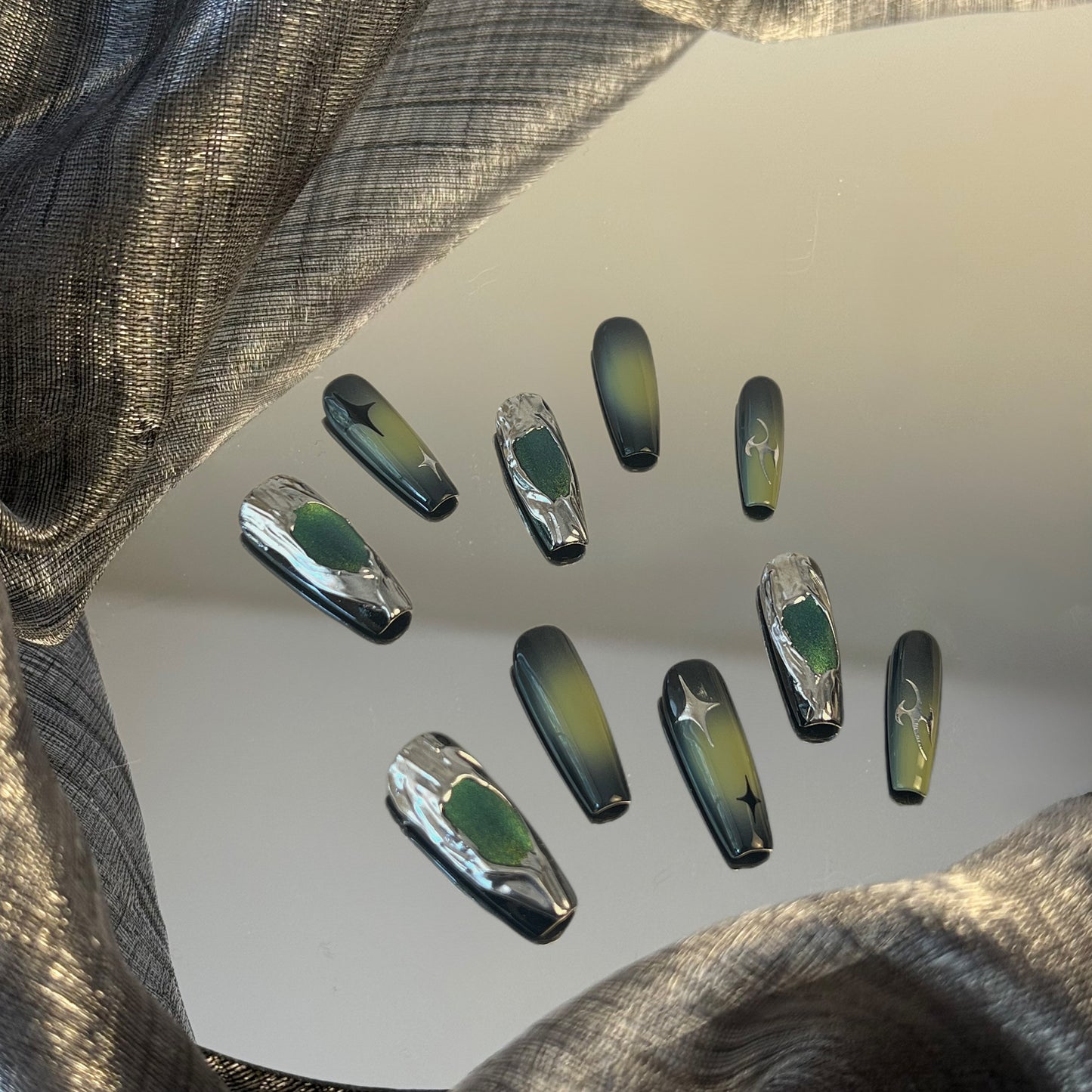Verdant Dreamscape Nails
