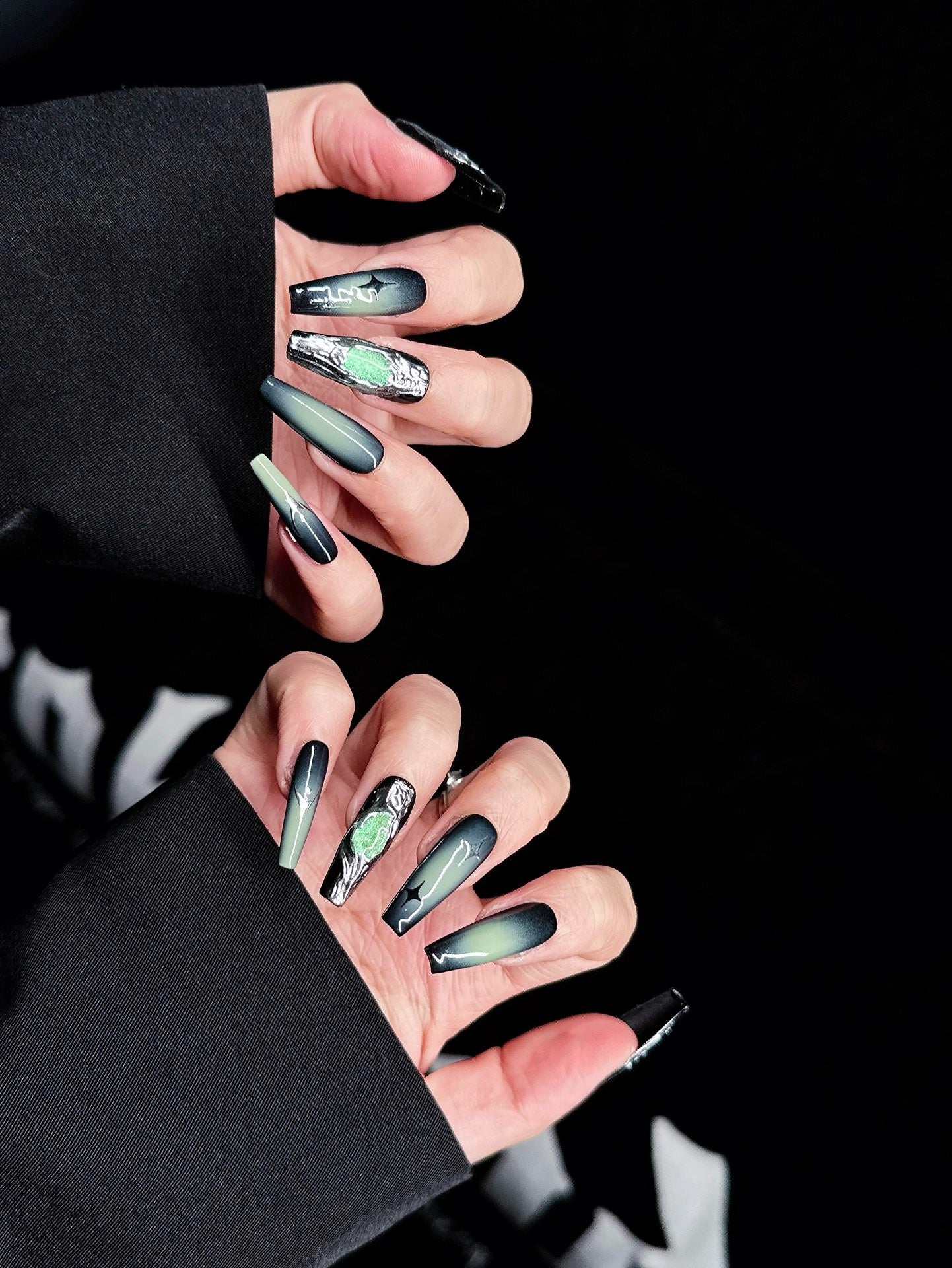 Verdant Dreamscape Nails