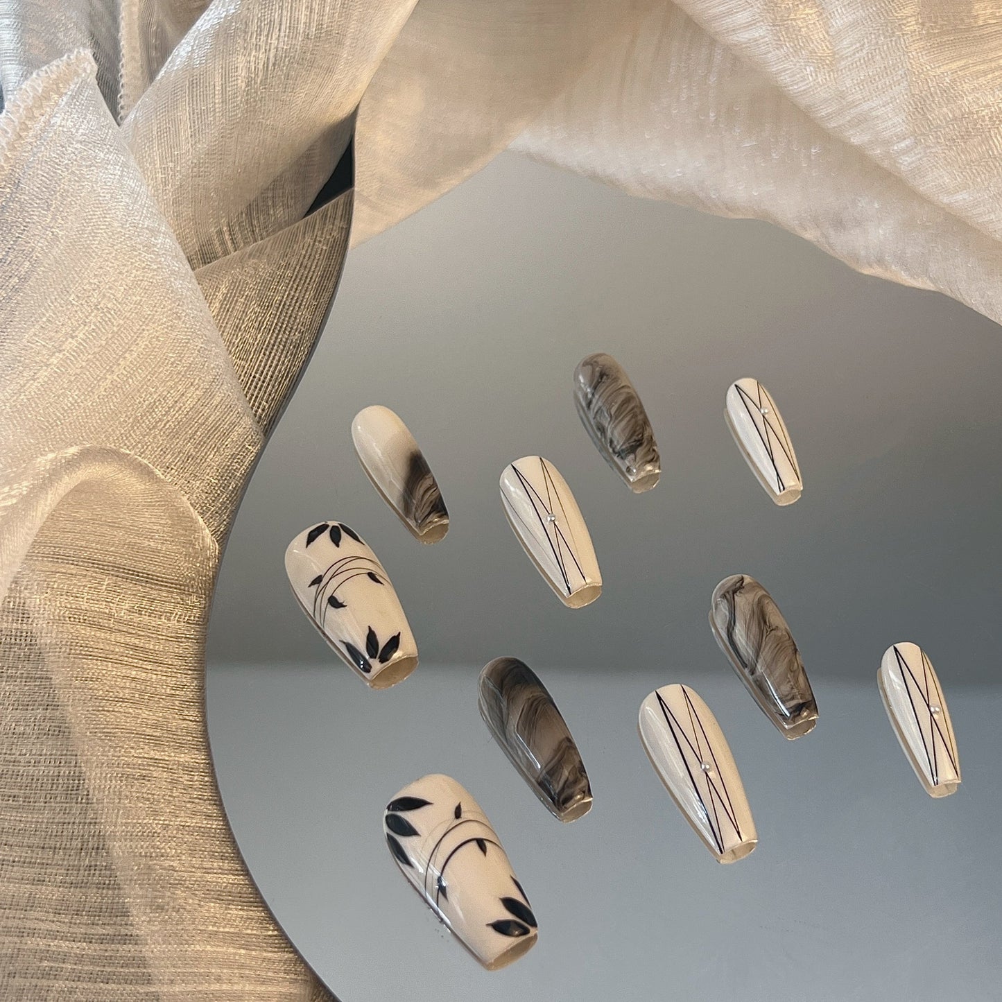 Bamboo Shadows of JiangNan Nails