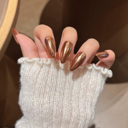 Mirror Gold Nails