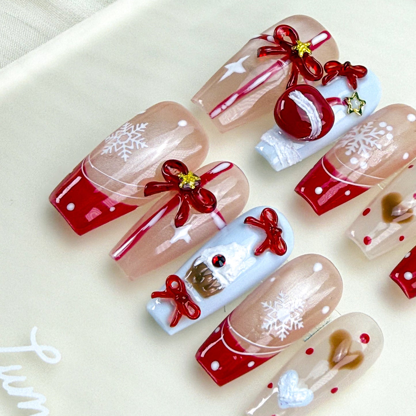 Cherry Sweetheart Nails