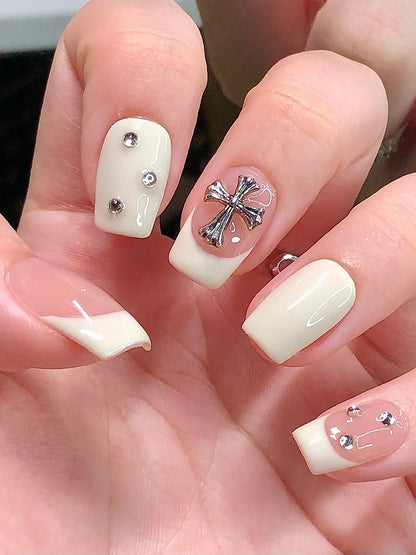 Yogurt French with Heart Nails