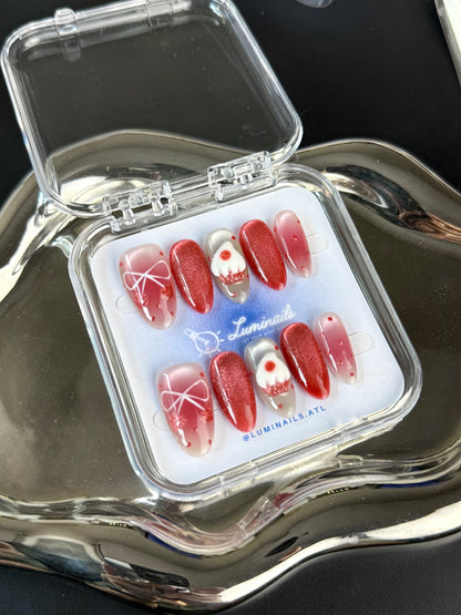 Strawberry Cake Almond Nails