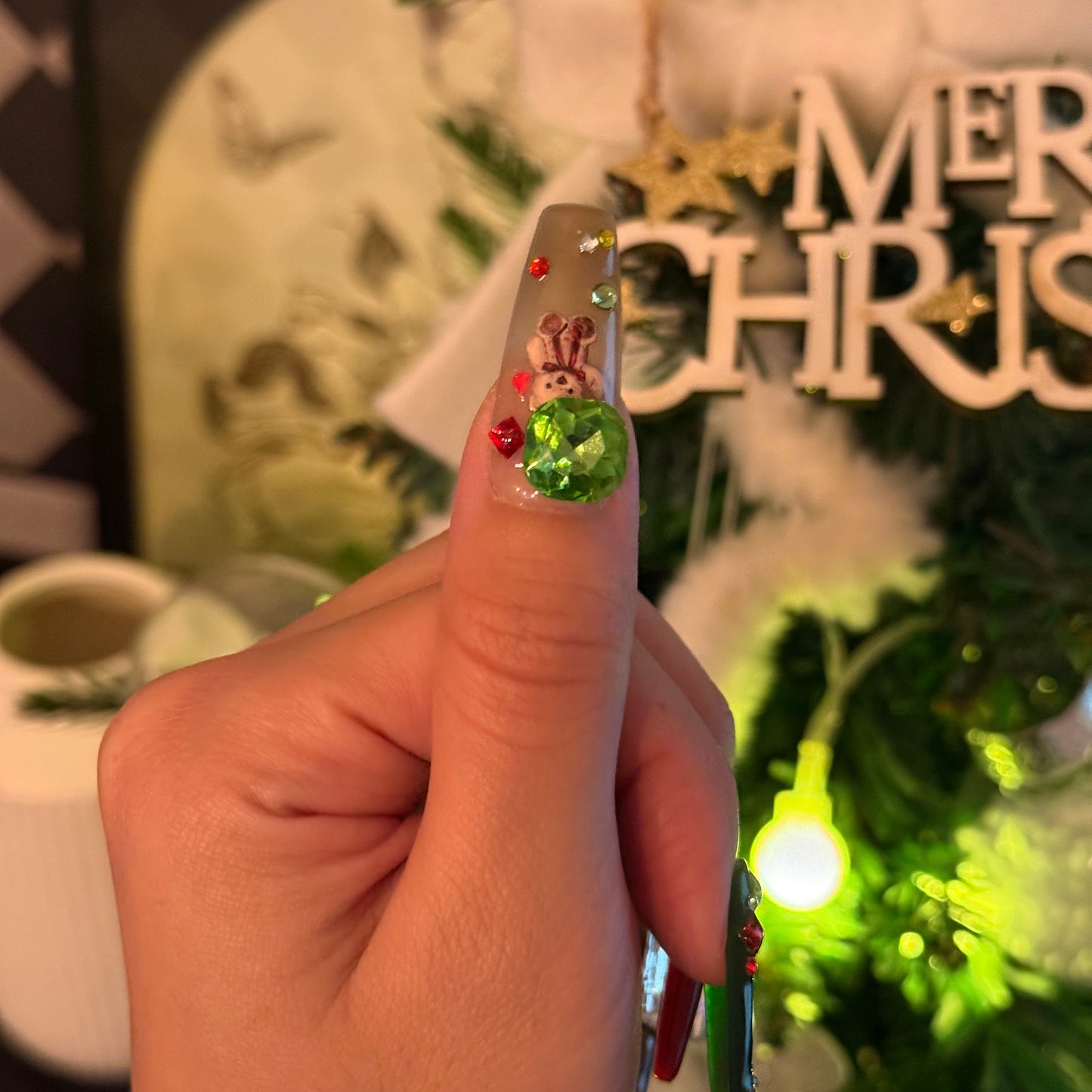 Multicolor Christmas Nails