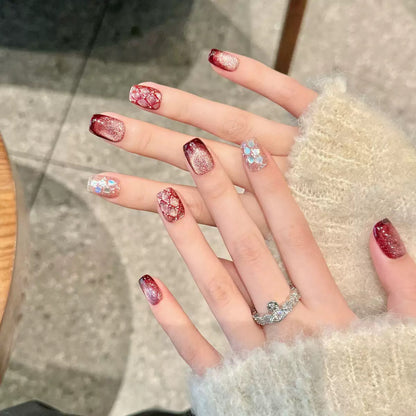 Mulled Wine Christmas Nails