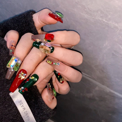 Multicolor Christmas Nails