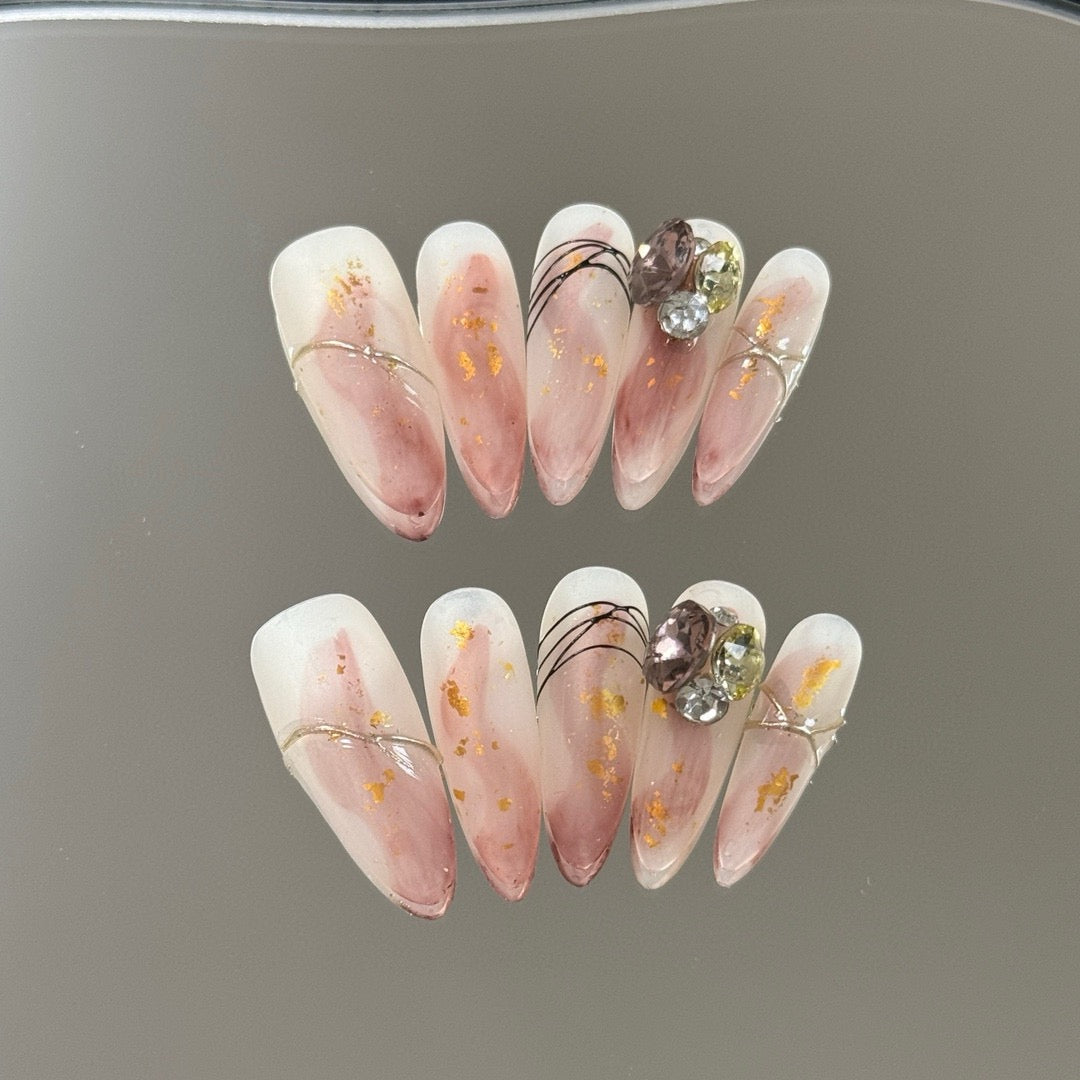 Sunset Glow Nails