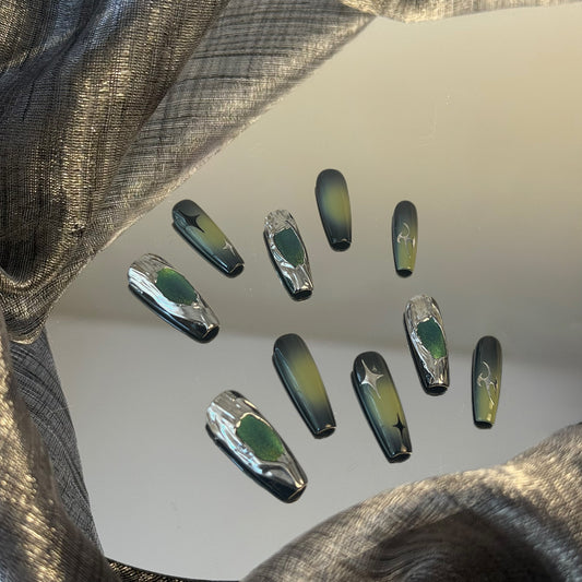 Verdant Dreamscape Nails