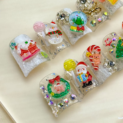 Christmas Carnival Nails