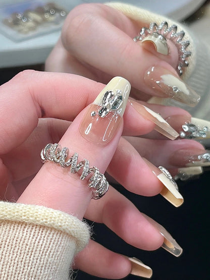 Sparkle Stroke Nails
