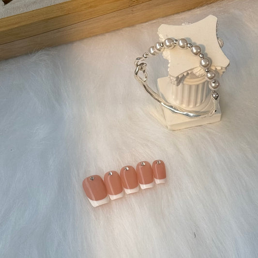 White French Tip Long Nails