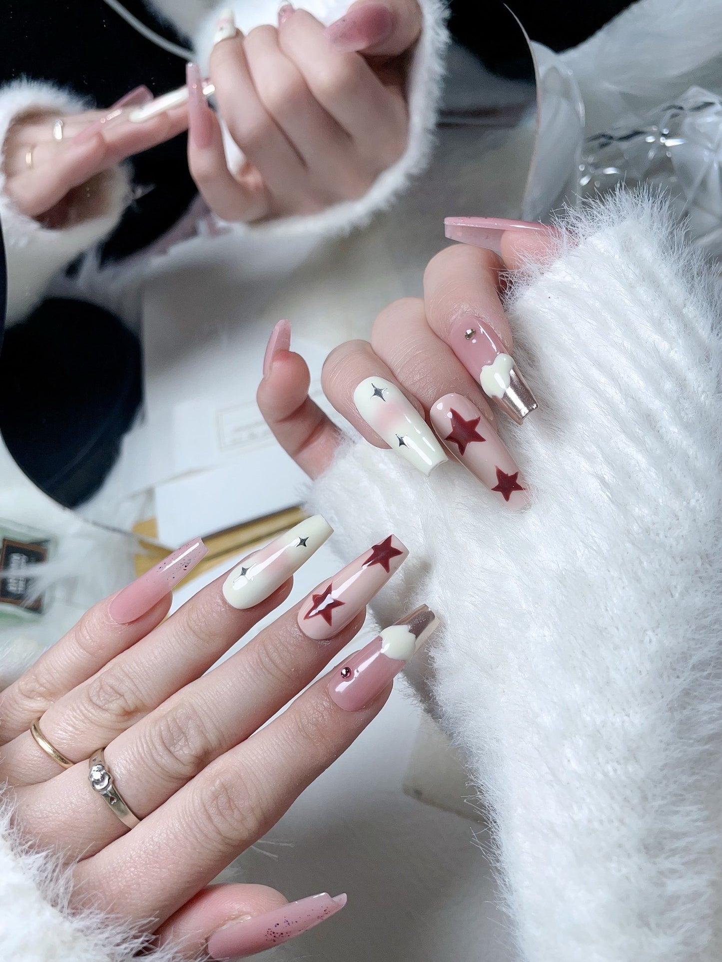 Pink Sky Nails