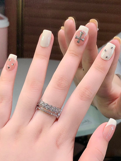 Yogurt French with Heart Nails