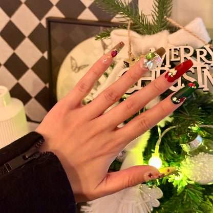 Multicolor Christmas Nails