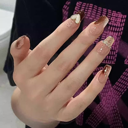 Caramel Gradient Nails