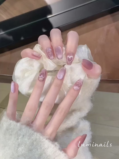 Hearts in Sync Nails